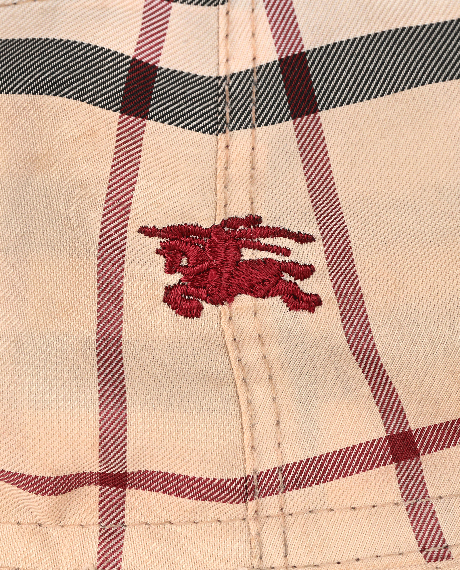 Burberry Nova Bucket Hat, &pound;110, Accessories, Beige, Polyester Mix, Other view