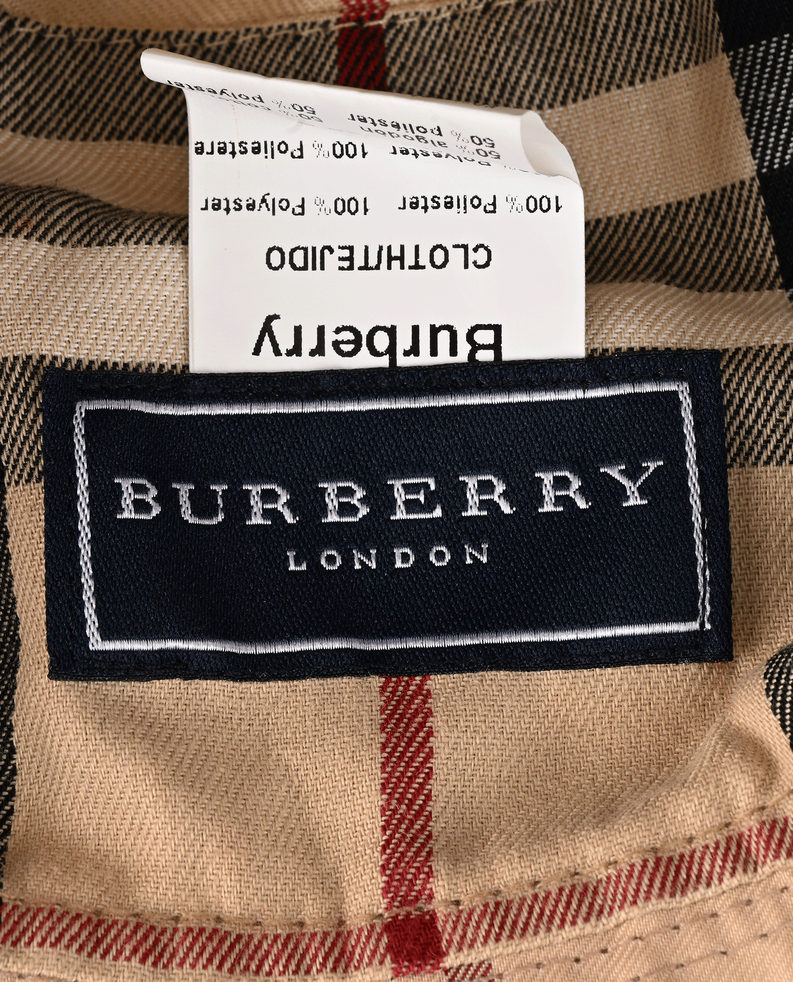 Burberry Nova Bucket Hat, &pound;110, Accessories, Beige, Polyester Mix, Other view