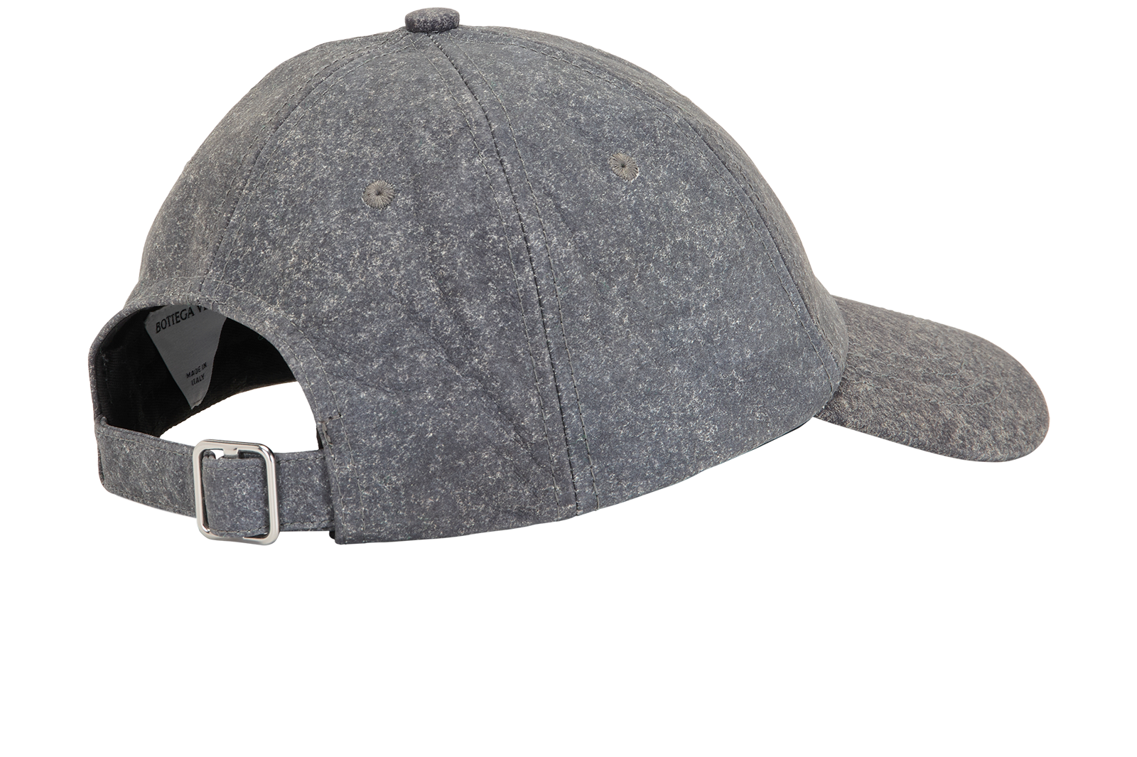 Bottega Veneta Logo-Embroidered Baseball Cap, &pound;220, Accessories, Grey, Leather, Back view