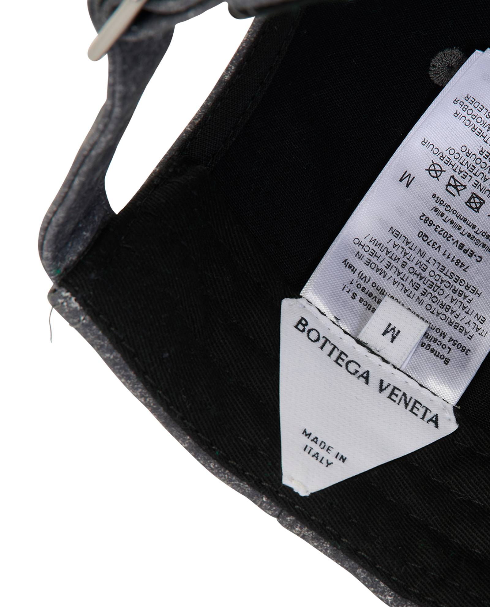 Bottega Veneta Logo-Embroidered Baseball Cap, &pound;220, Accessories, Grey, Leather, Other view