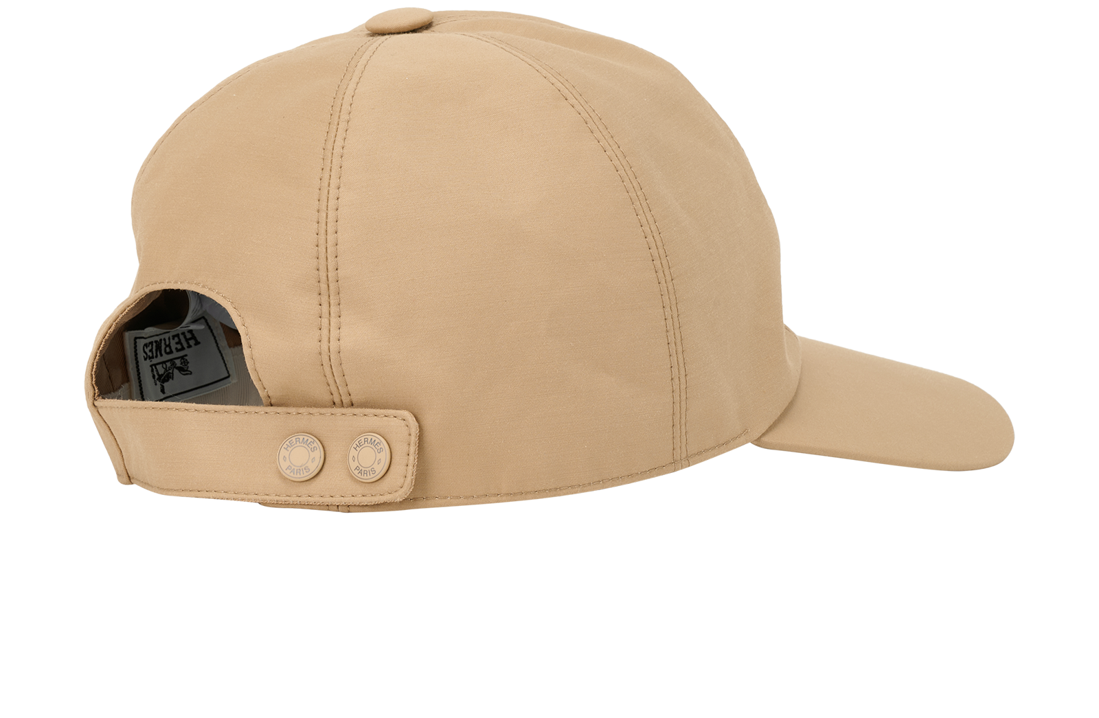 Hermes Eperon D'or Sellier Baseball Cap, &pound;250, Accessories, Beige, Cotton/Viscose, Back view