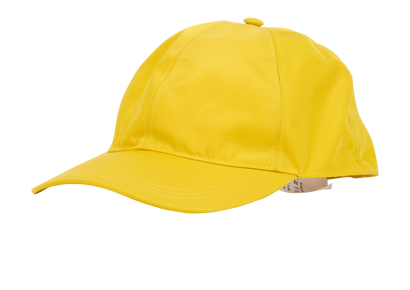 Prada Logo-Plaque Re-Nylon Baseball Cap, &pound;150, Accessories, Black, Polyester Mix, Front view