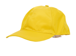 Prada Logo-Plaque Re-Nylon Baseball Cap, Poly, Yellow, Sz S, 3*