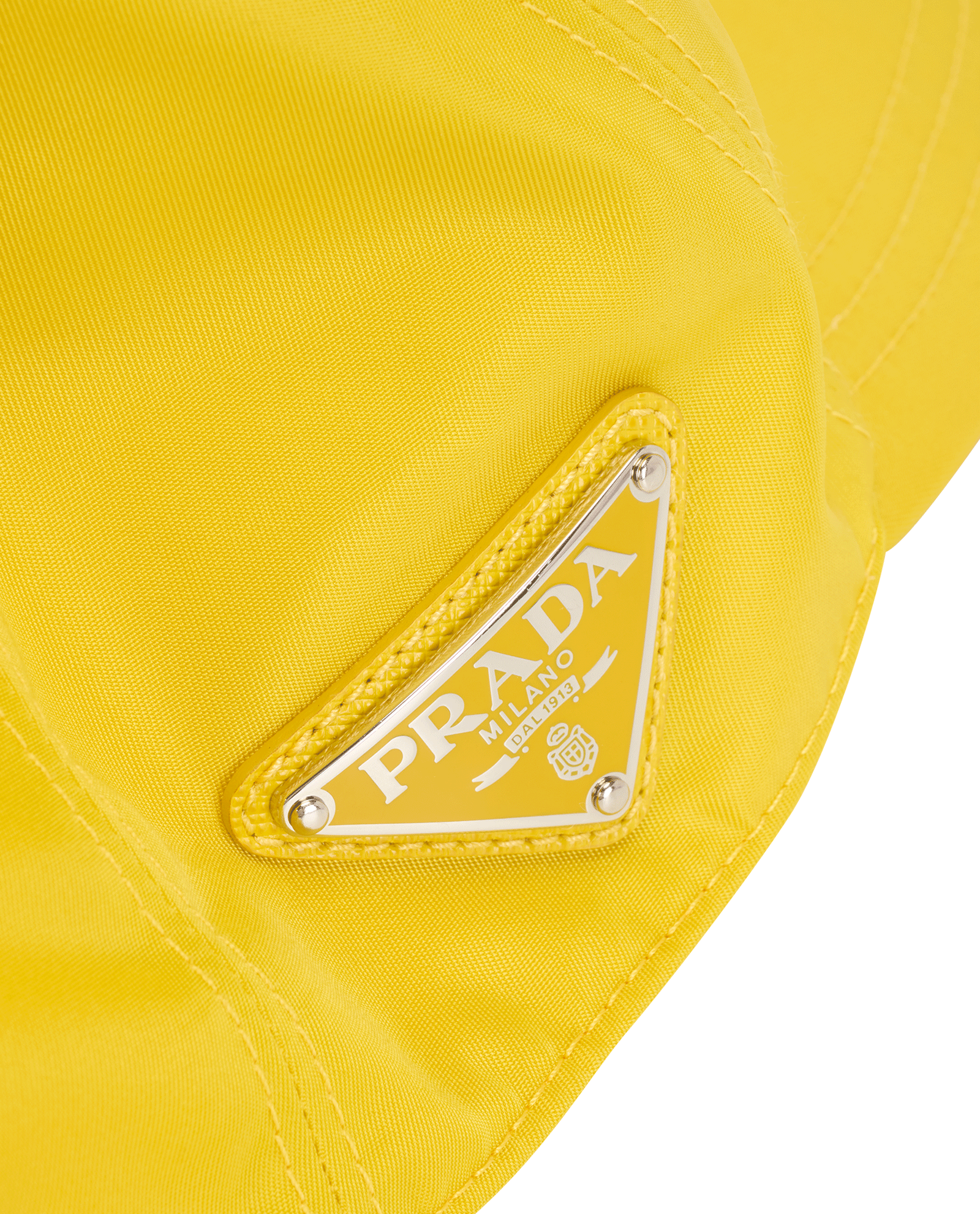 Prada Logo-Plaque Re-Nylon Baseball Cap, &pound;150, Accessories, Black, Polyester Mix, Other view