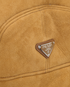 Prada Logo-Plaque Trapper Hat, &pound;450, Accessories, Tan, Lambskin Leather, Other view