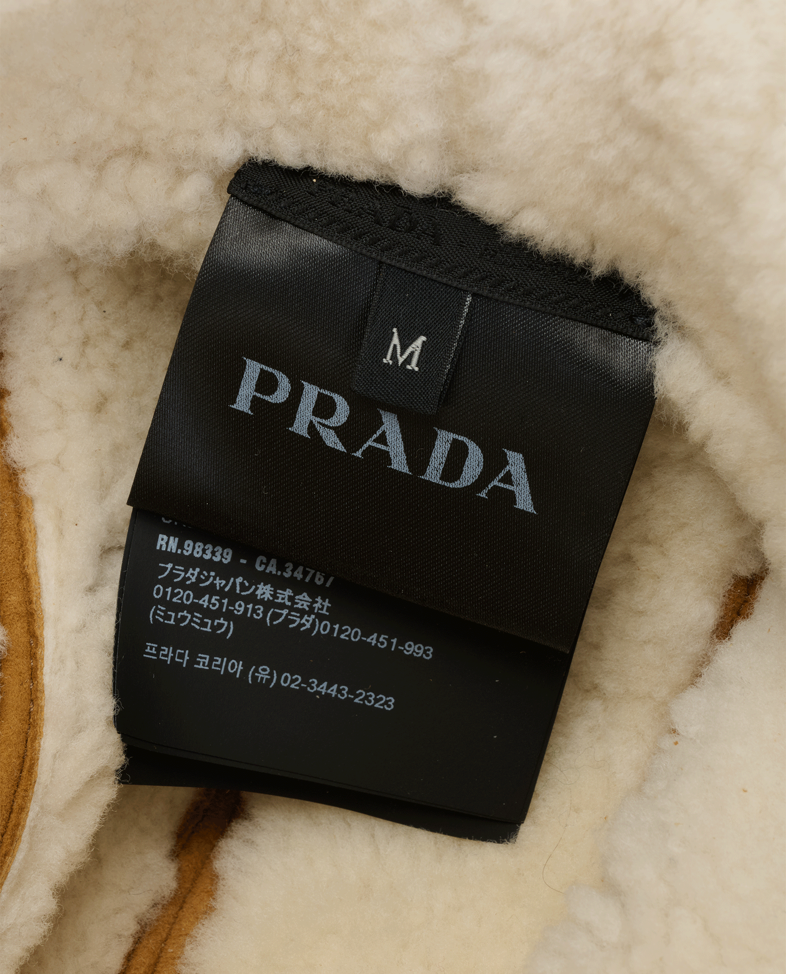 Prada Logo-Plaque Trapper Hat, &pound;450, Accessories, Tan, Lambskin Leather, Other view