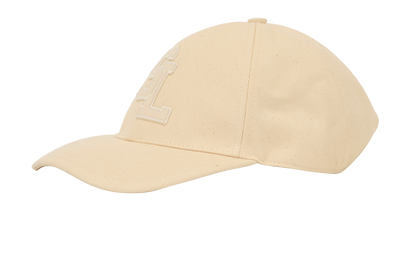 Saint Laurent Logo Patch Baseball Cap, &pound;120, Accessories, Cream, Cotton, Front view