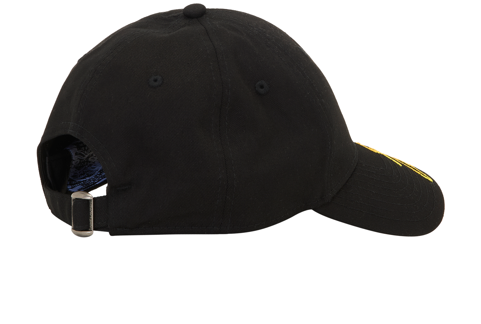 Saint Laurent x New Era Baseball Cap, &pound;190, Accessories, Black, Cotton, Back view