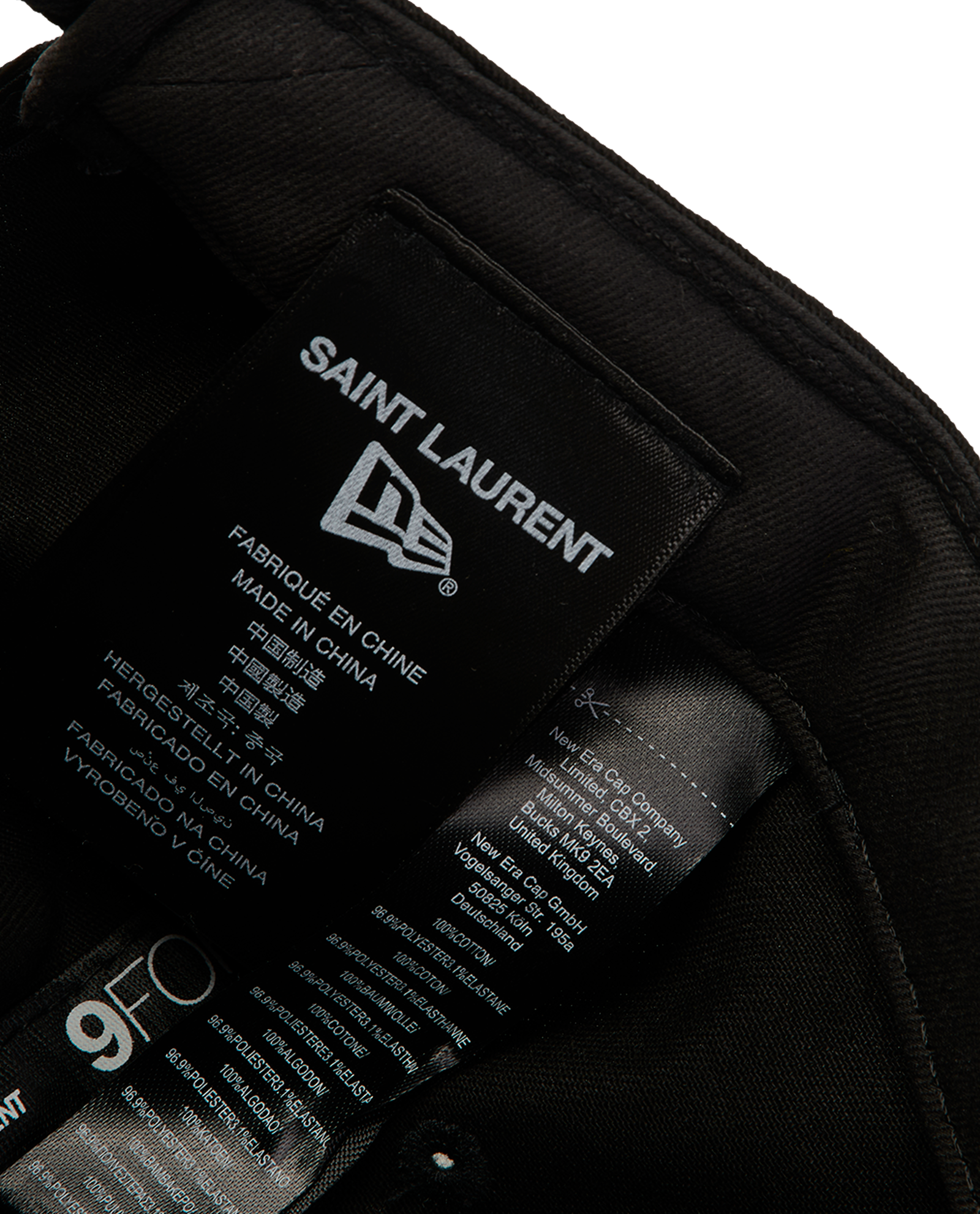 Saint Laurent x New Era Baseball Cap, &pound;190, Accessories, Black, Cotton, Other view