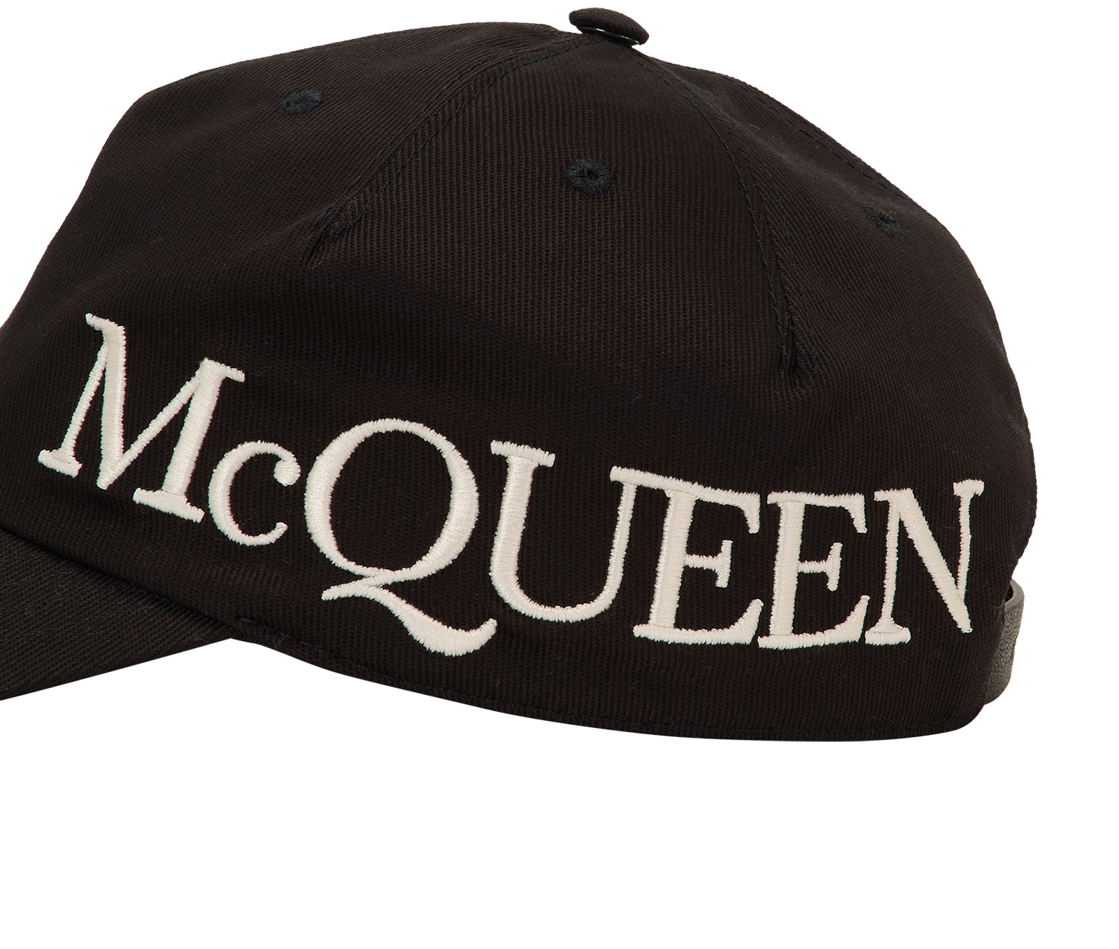 Alexander McQueen Logo Baseball Cap, &pound;130, Accessories, Black, Cotton, Other view