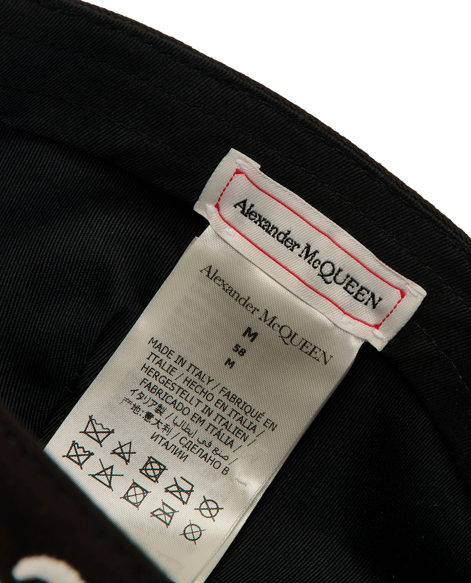 Alexander McQueen Logo Baseball Cap, &pound;130, Accessories, Black, Cotton, Other view