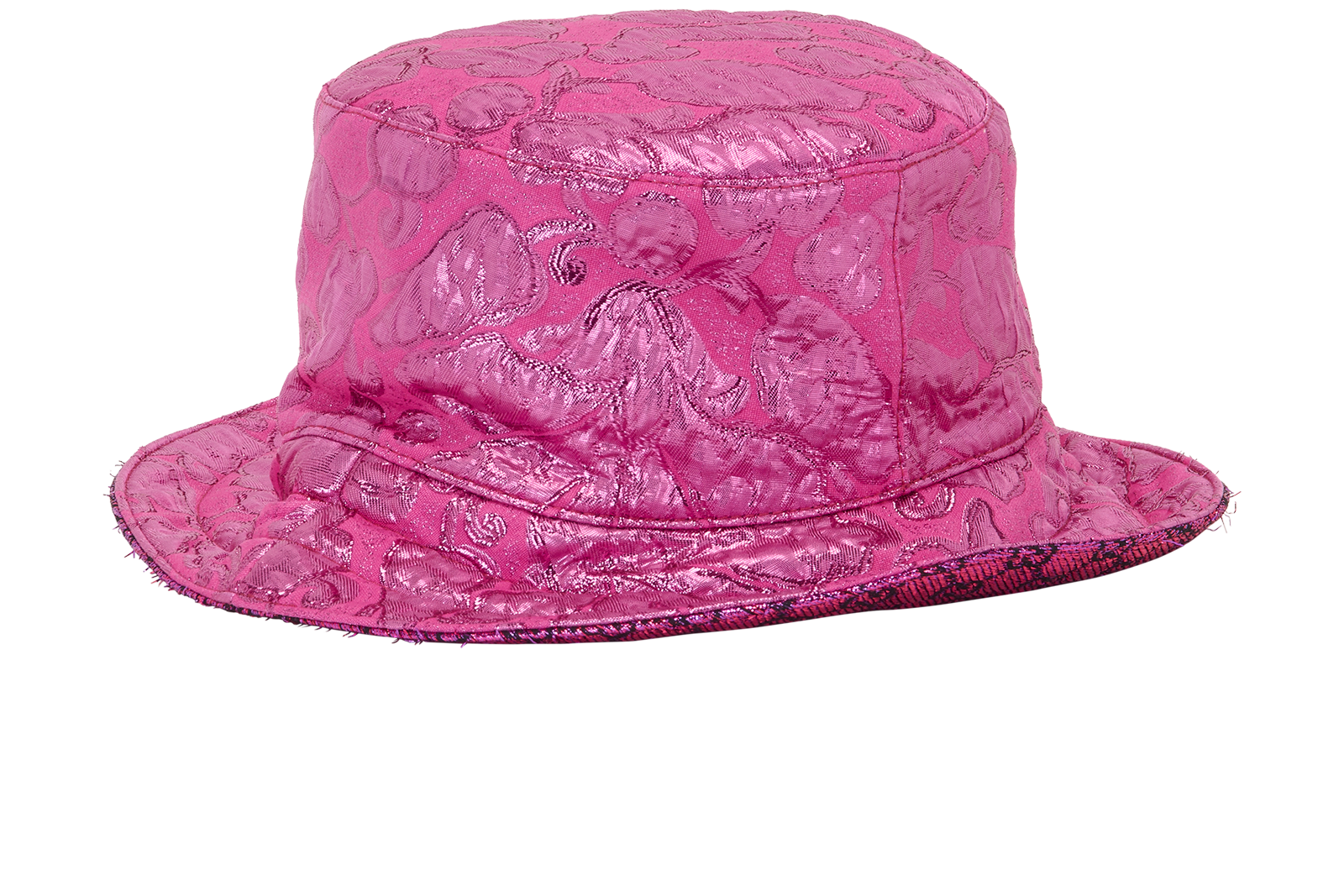 Gucci Jacquard Bucket Hat, &pound;120, Accessories, Pink, Polyester (Polymer), Back view