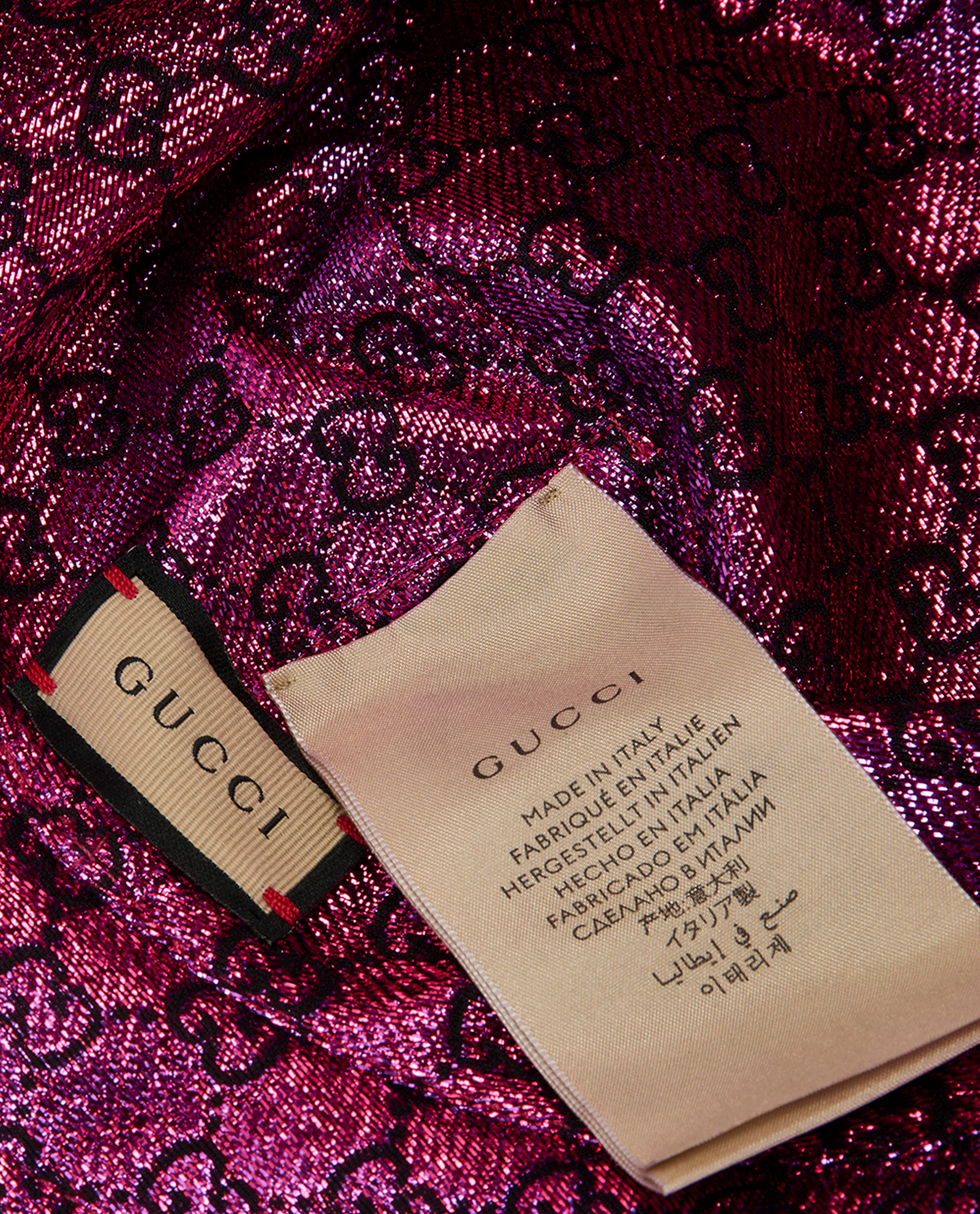 Gucci Jacquard Bucket Hat, &pound;120, Accessories, Pink, Polyester (Polymer), Other view