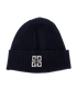 Givenchy Logo Beanie, &pound;150, Accessories, Navy, Wool, Front view