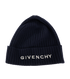 Givenchy Logo Beanie, &pound;150, Accessories, Navy, Wool, Back view