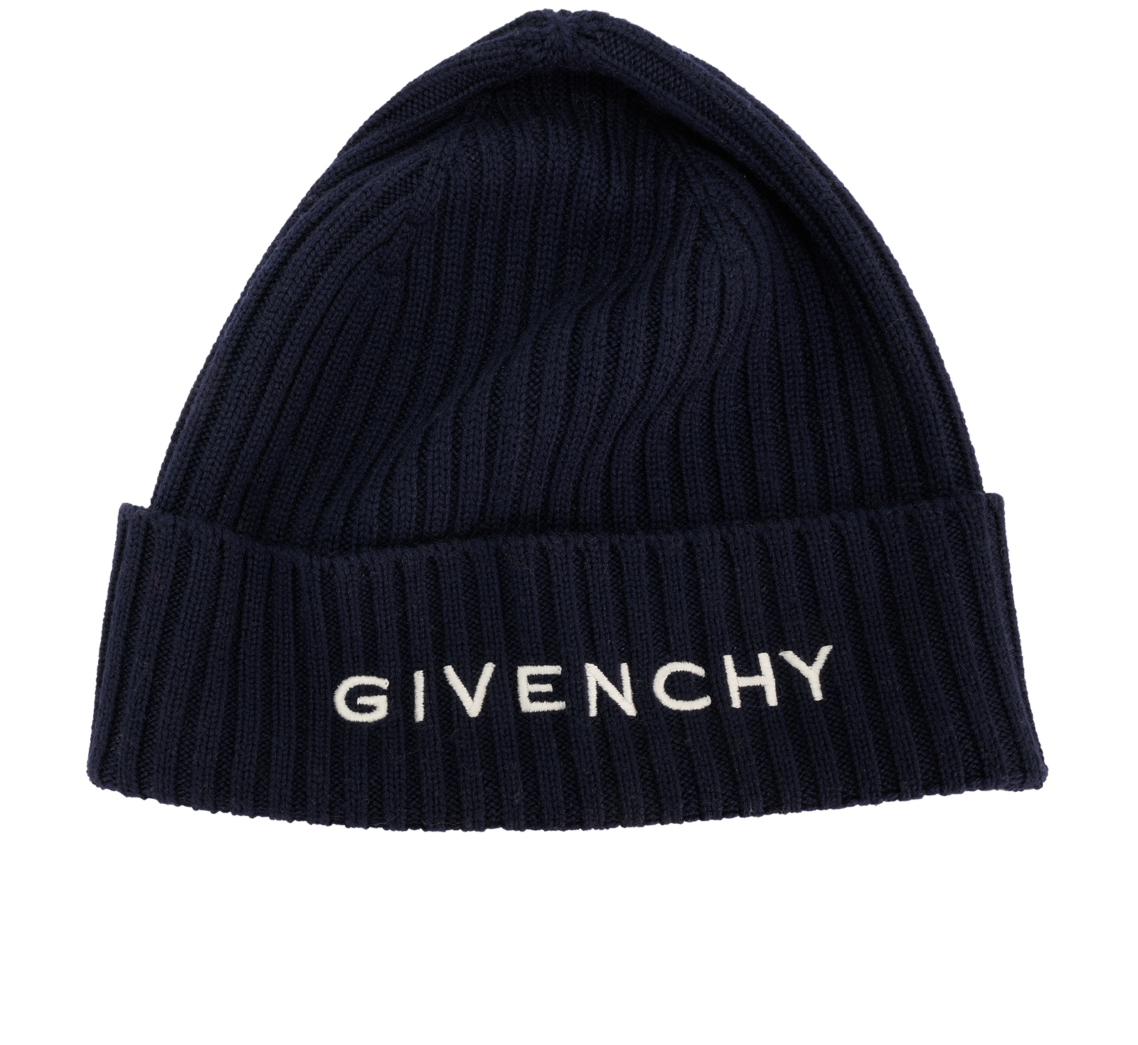 Givenchy Logo Beanie, &pound;150, Accessories, Navy, Wool, Back view