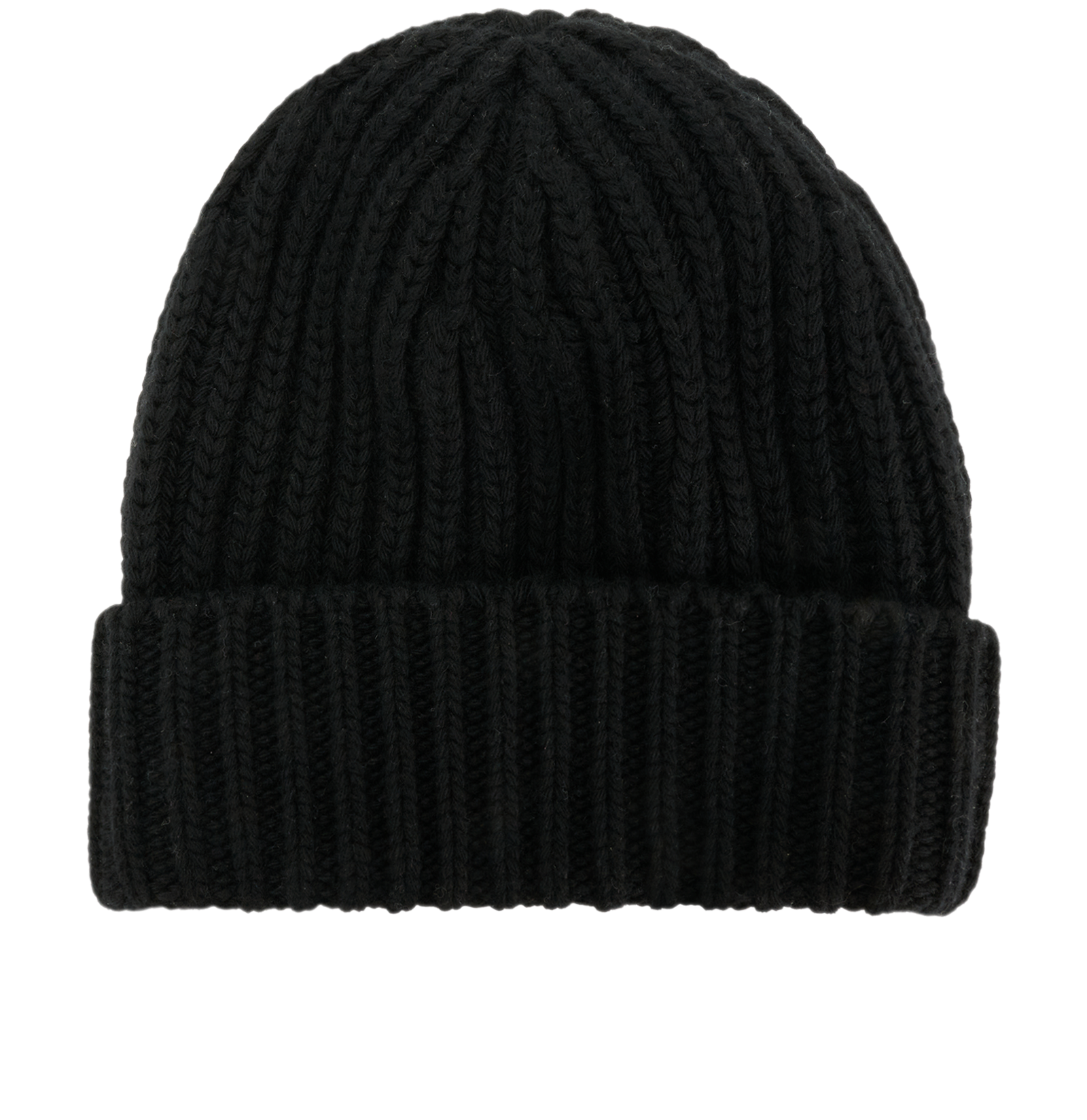 Prada Triangle Patch Beanie, &pound;220, Accessories, Black, Cashmere/Wool, Back view