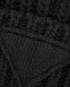 Prada Triangle Patch Beanie, &pound;220, Accessories, Black, Cashmere/Wool, Other view