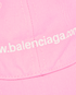 Balenciaga Logo Embroidered Baseball Cap, &pound;195, Accessories, Pink, Cotton/Polyester (Polymer), Other view