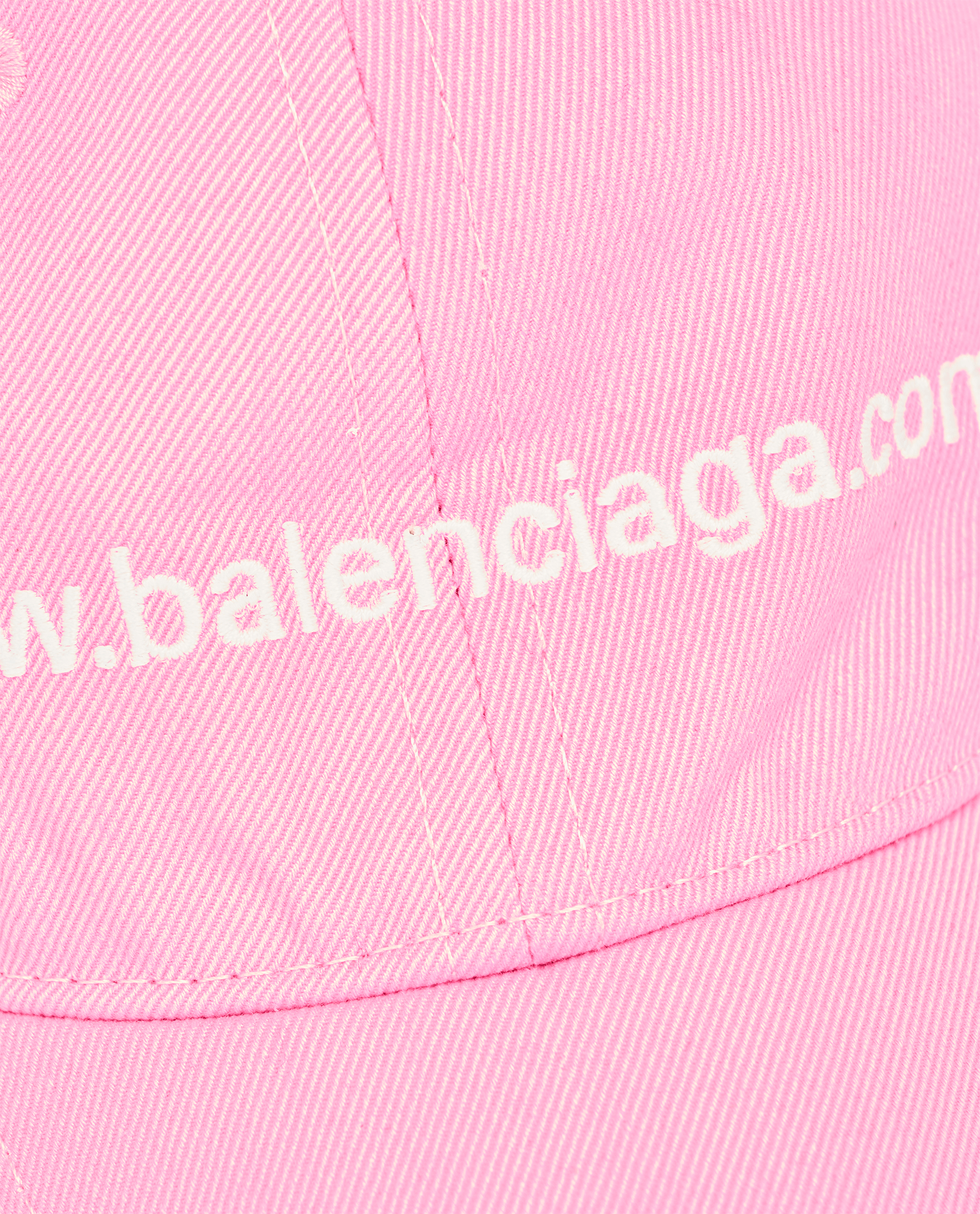 Balenciaga Logo Embroidered Baseball Cap, &pound;195, Accessories, Pink, Cotton/Polyester (Polymer), Other view