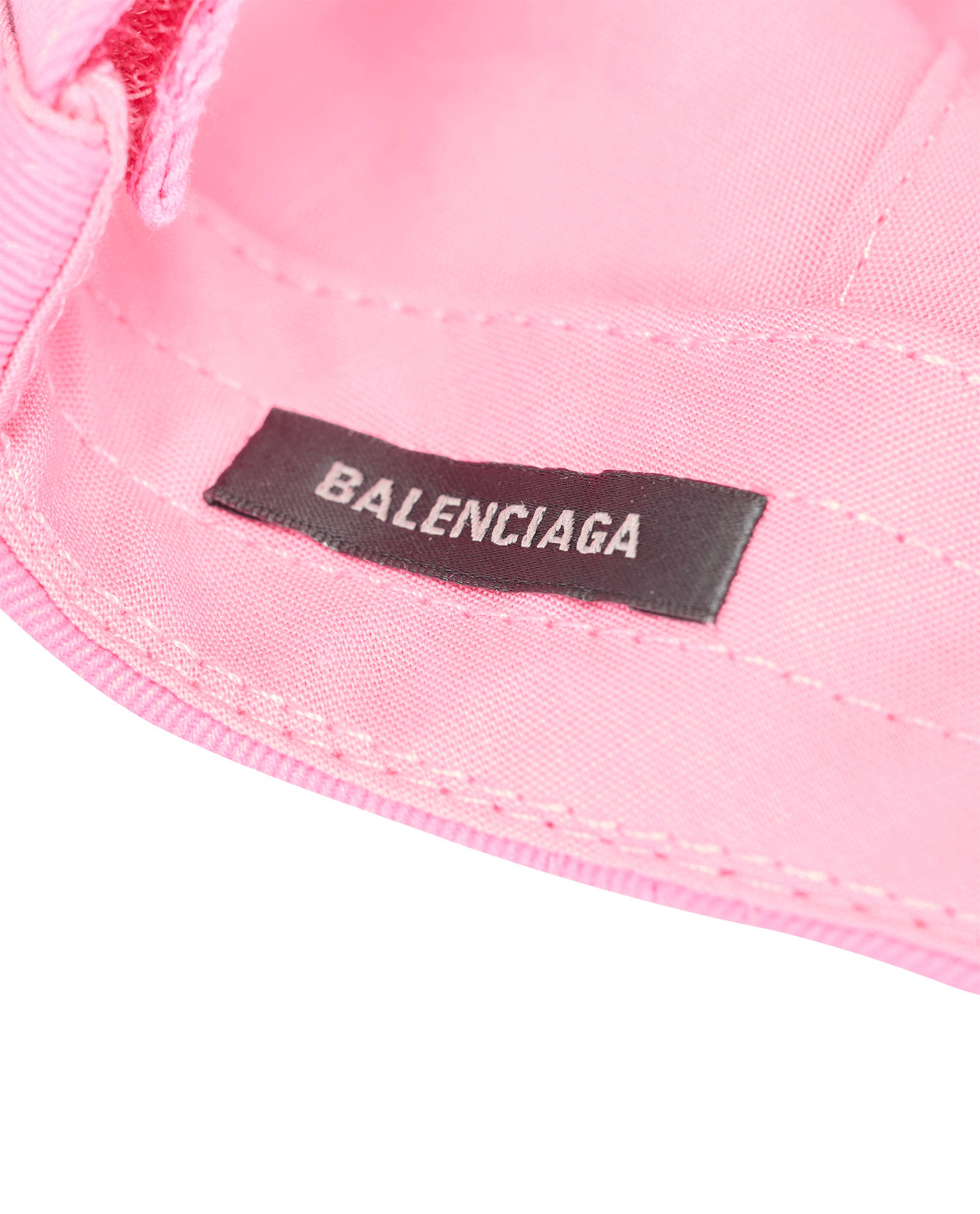 Balenciaga Logo Embroidered Baseball Cap, &pound;195, Accessories, Pink, Cotton/Polyester (Polymer), Other view