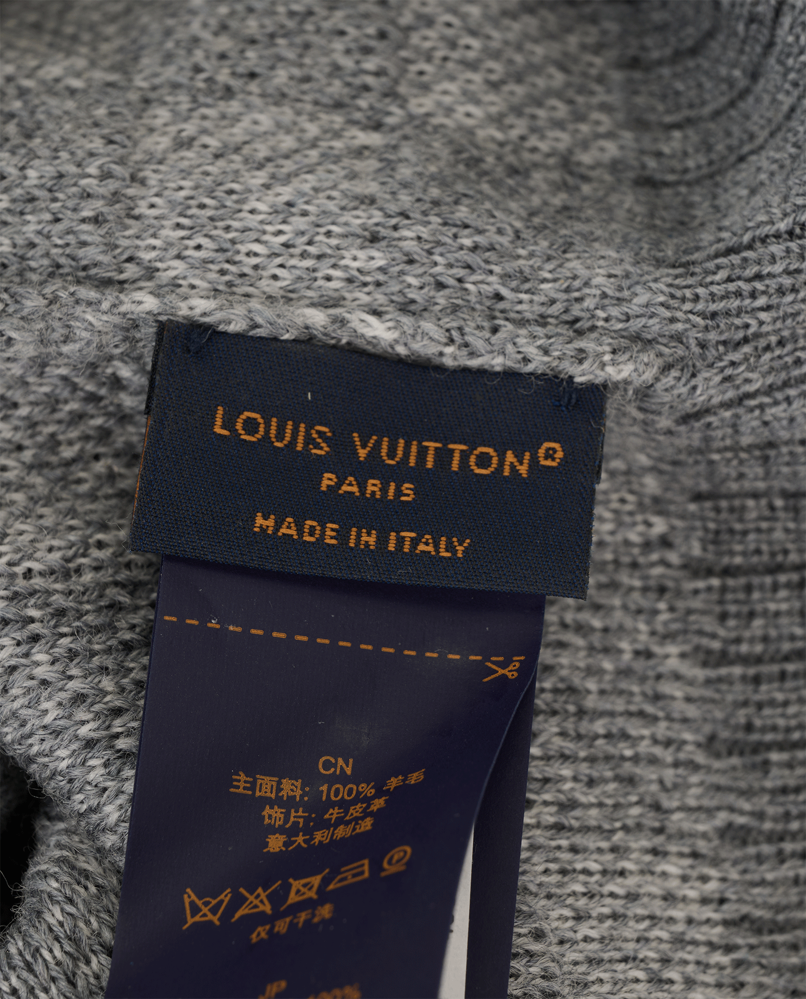 Louis Vuitton Neo Petit Damier Beanie, &pound;180, Accessories, Grey, Wool, Other view