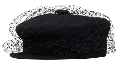 Christian Dior Net Beret, &pound;360, Accessories, Black, Cotton, Front view