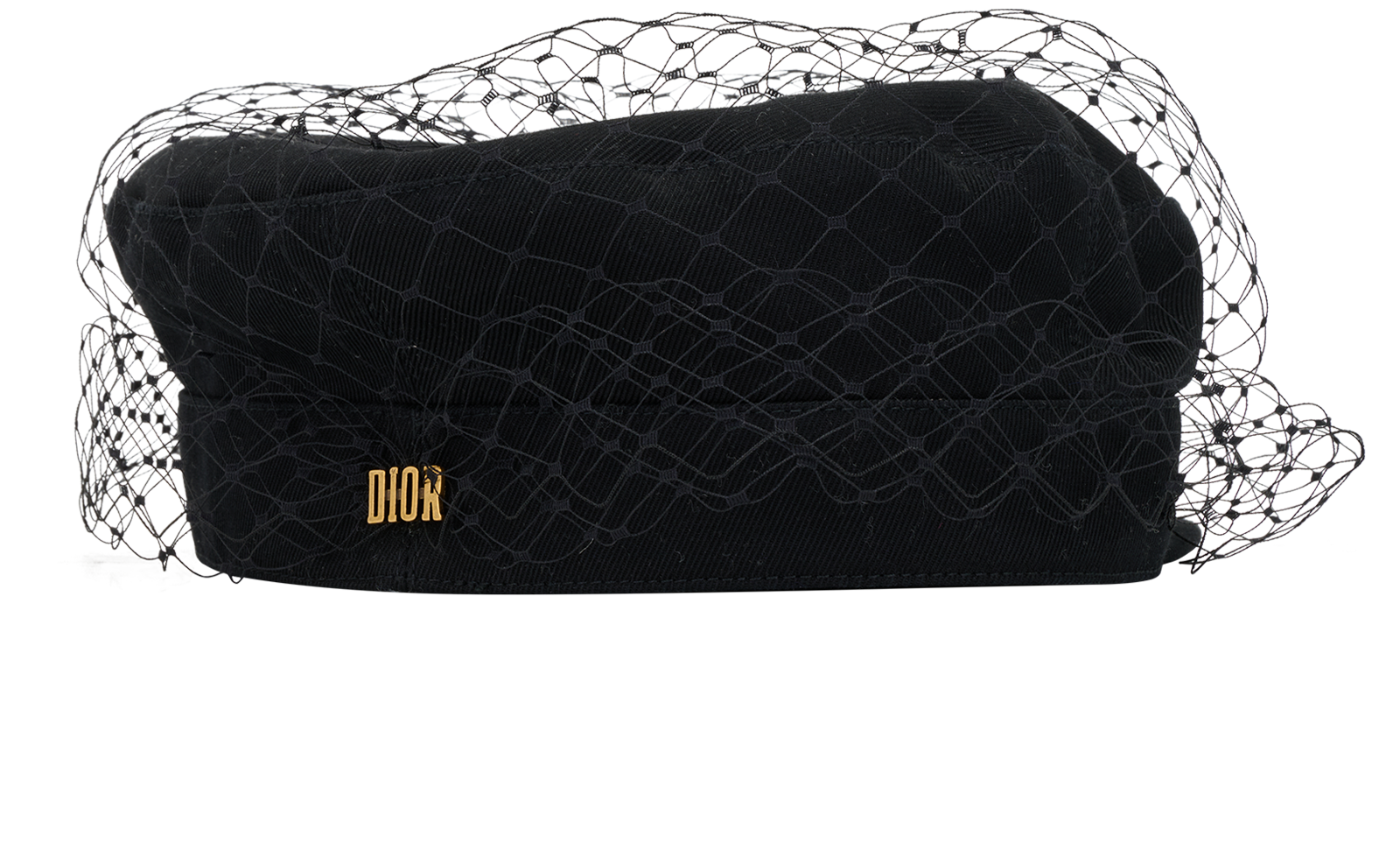 Christian Dior Net Beret, &pound;360, Accessories, Black, Cotton, Back view