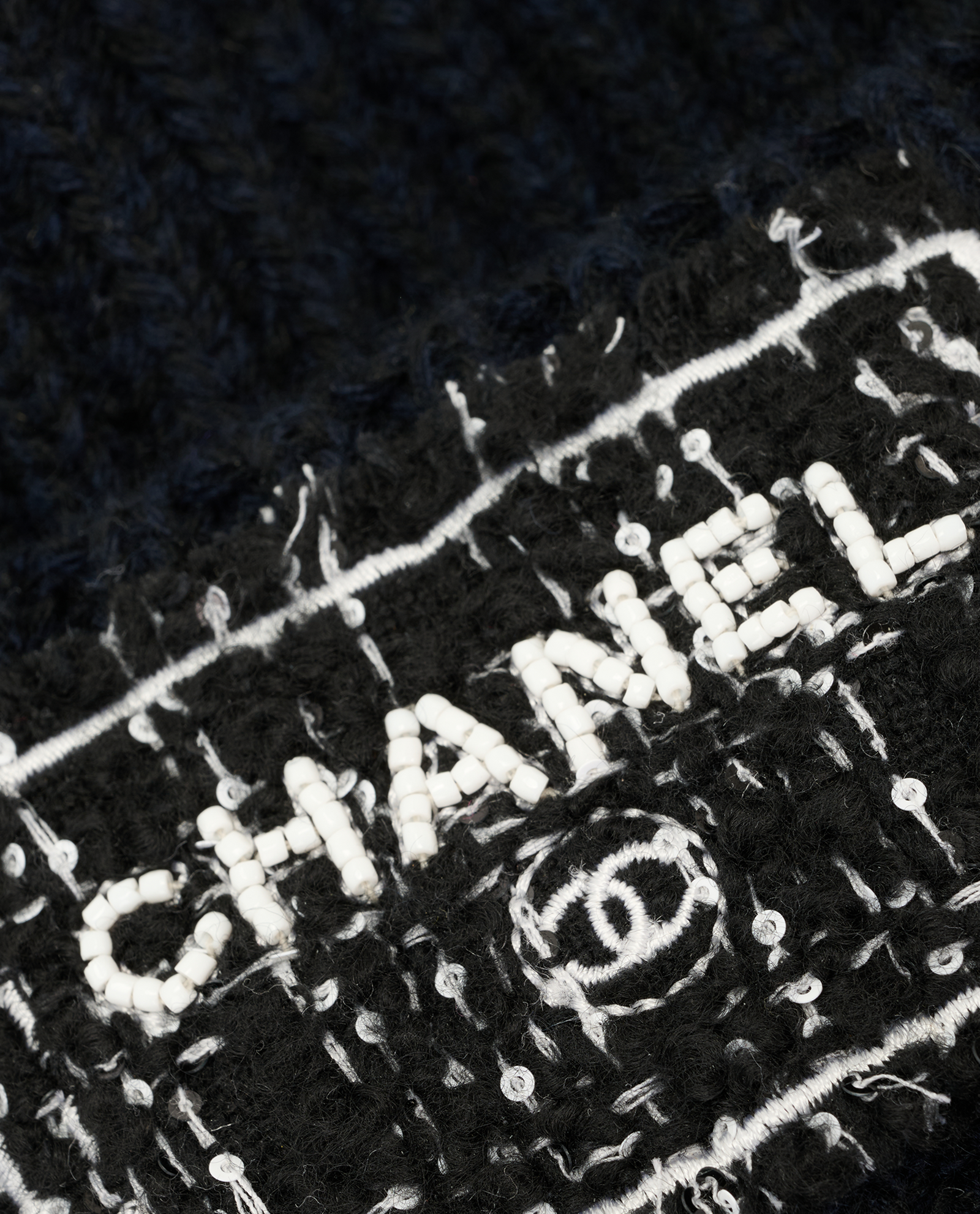 Chanel Beanie, &pound;320, Accessories, Navy, Cashmere, Other view