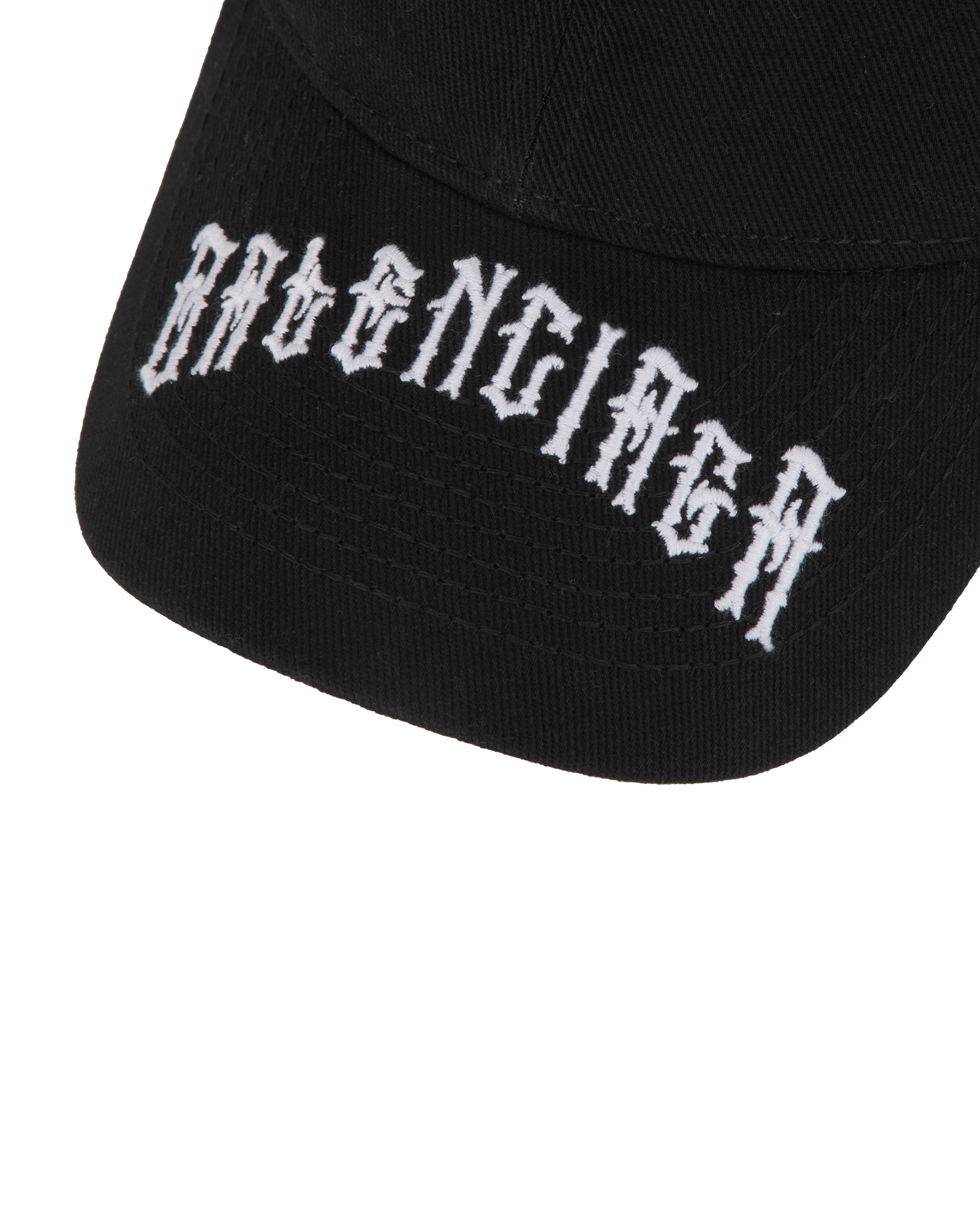 Balenciaga Gothic Logo Baseball Cap, &pound;130, Accessories, Black, Cotton, Other view