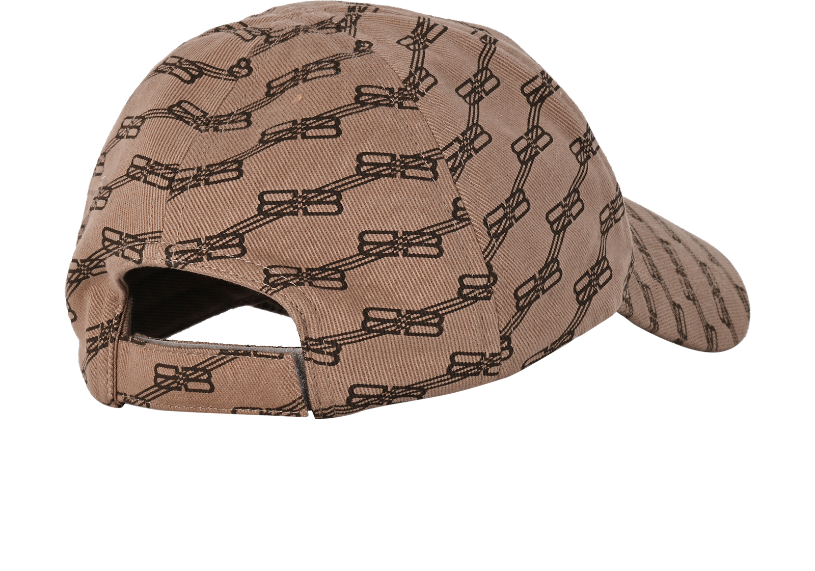 Balenciaga BB Monogram Cap, &pound;150, Accessories, Brown, Cotton, Back view