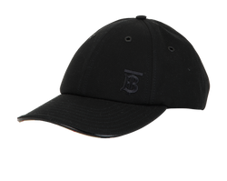 Burberry TB Baseball Cap, Cotton, Black, MII, Sz S, 3*