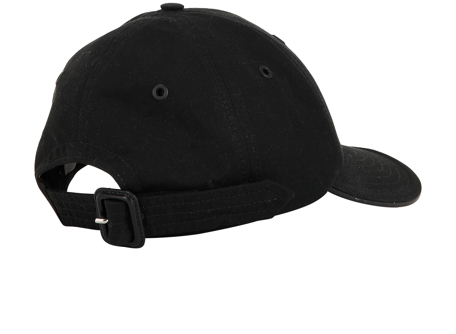 Burberry TB Baseball Cap, &pound;150, Accessories, Black, Cotton, Back view