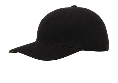 Burberry Baseball Cap, &pound;90, Accessories, Black, Cashmere/Wool, Front view