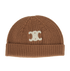 Celine Triomphe Beanie, &pound;320, Accessories, Tan, Cashmere, Front view