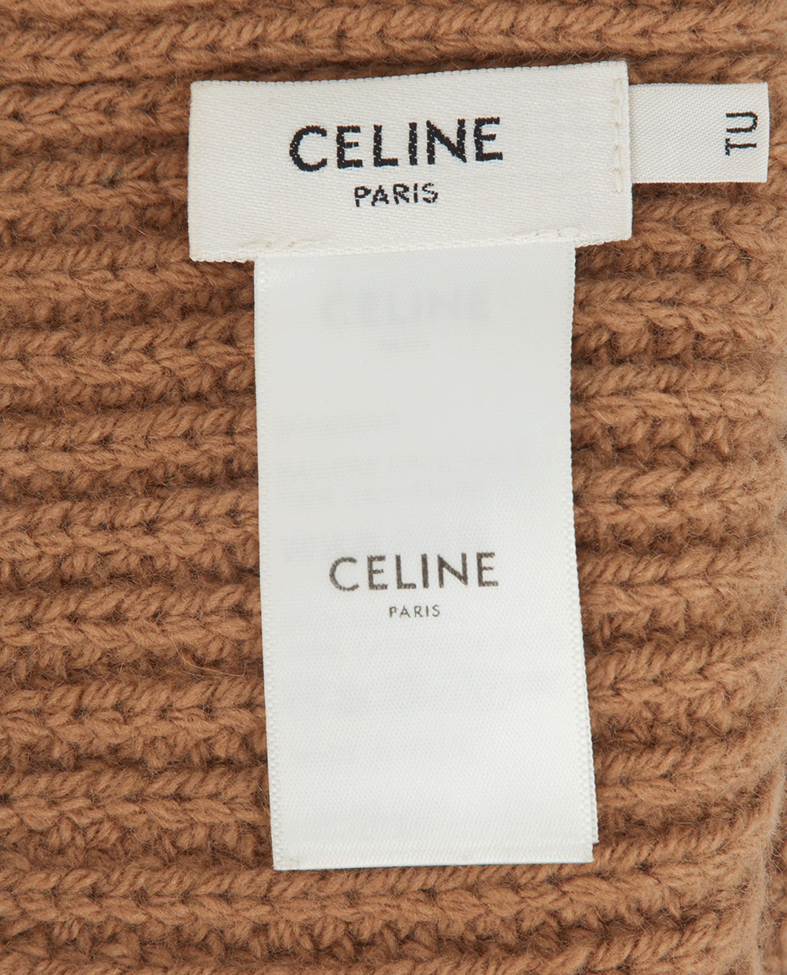 Celine Triomphe Beanie, &pound;320, Accessories, Tan, Cashmere, Other view
