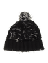 Chanel Pom Pom Beanie, &pound;295, Accessories, Black, Cashmere/Wool, Back view
