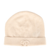 Chanel CC Beanie, &pound;375, Accessories, Cream, Cashmere, Front view
