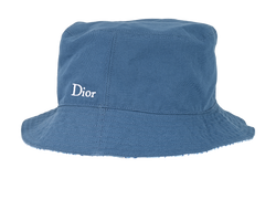 Christian Dior Bucket Hat, Cotton, Blue, Sz 59, 3*
