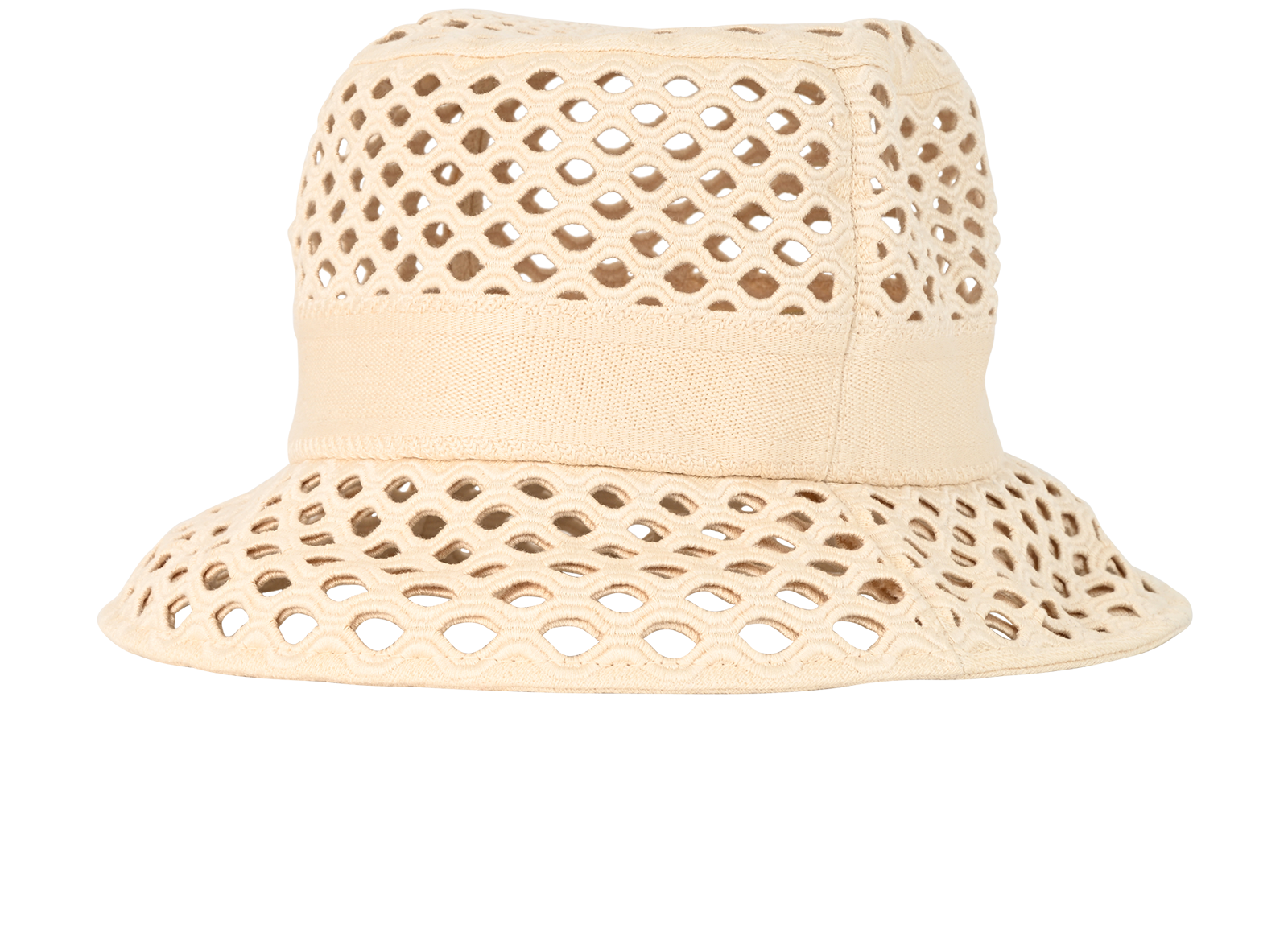 Christian Dior Mesh Bucket Hat, &pound;260, Accessories, Cream, Cotton/Mesh (Polyester), Back view