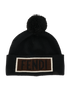 Fendi Logo Bobble Hat, &pound;120, Accessories, Black, Wool, Front view