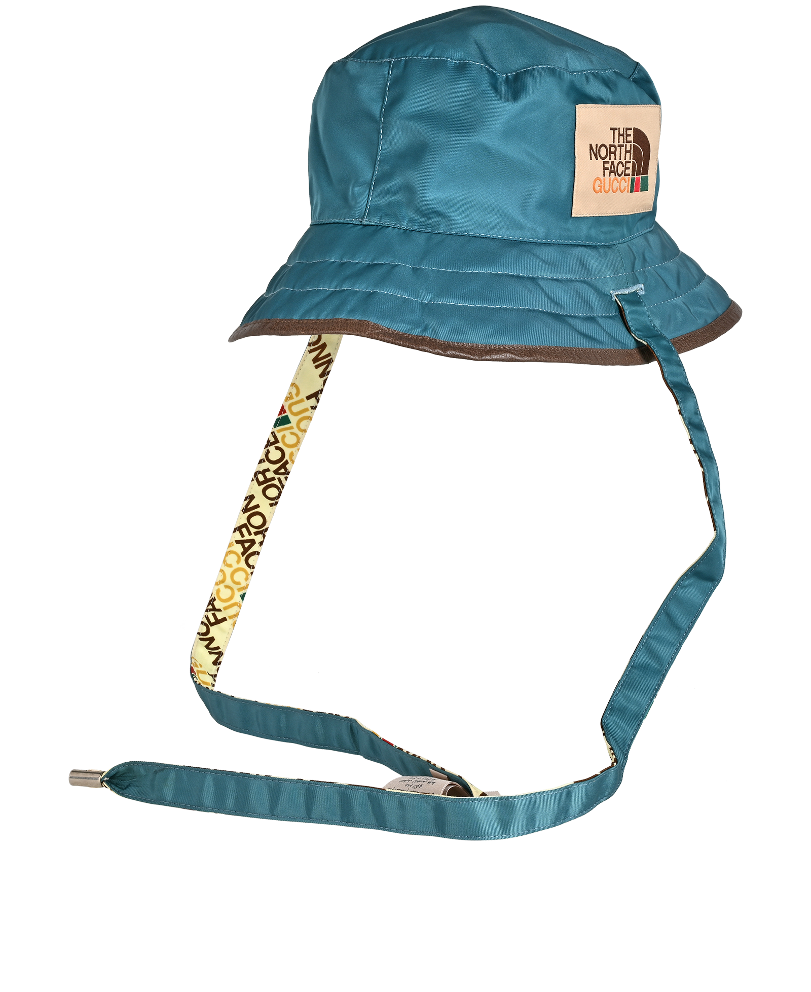 Gucci x The North Face Reversible Bucket Hat, &pound;130, Accessories, Blue/Brown/Cream/Yellow, Polyester Mix, Other view