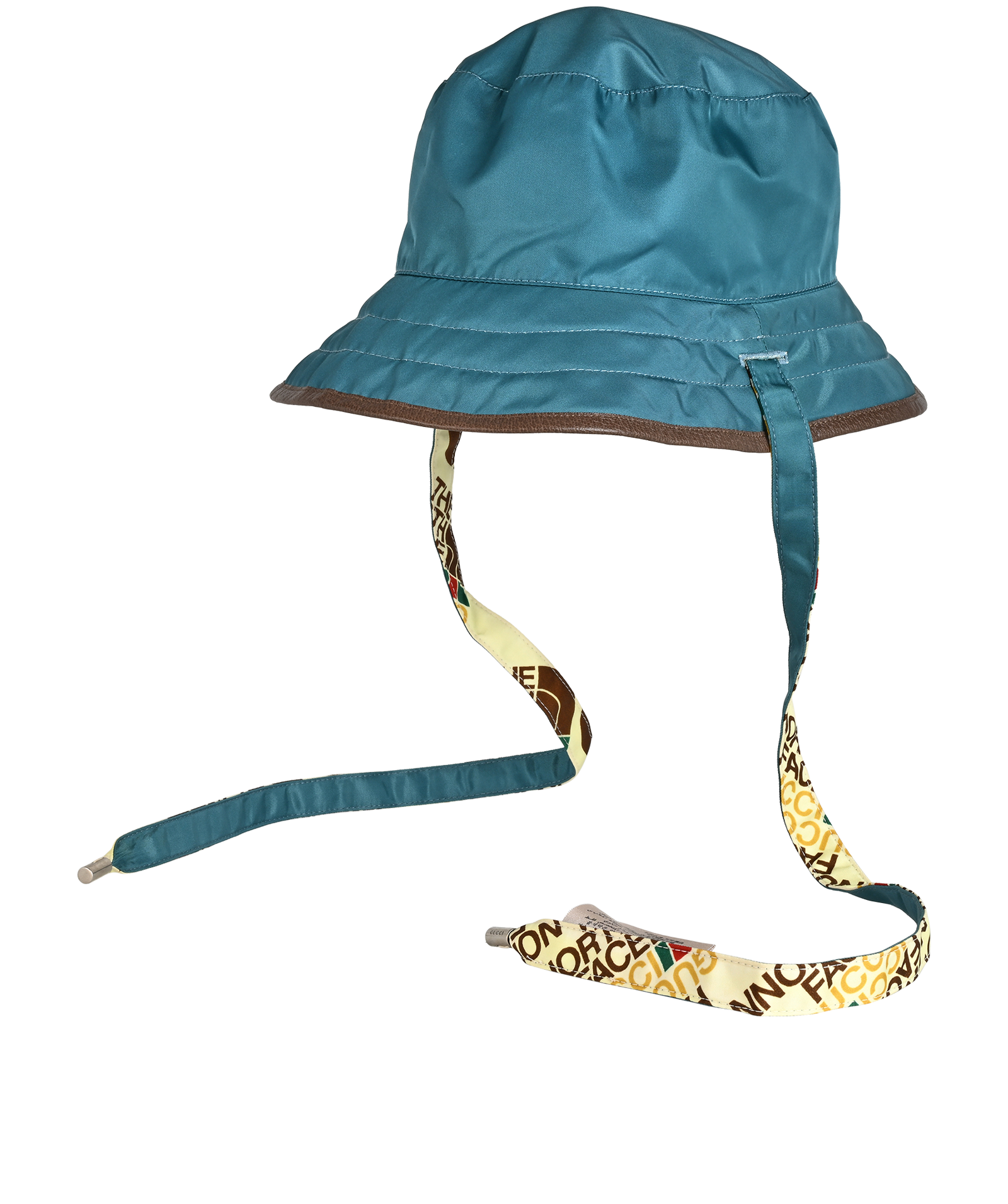 Gucci x The North Face Reversible Bucket Hat, &pound;130, Accessories, Blue/Brown/Cream/Yellow, Polyester Mix, Other view