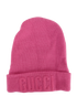 Gucci Logo Embroidered Knit Beanie, &pound;130, Accessories, Pink, Wool, Front view