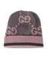 Gucci GG Hat, &pound;150, Accessories, Grey/Pink, Cashmere, Front view