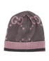 Gucci GG Hat, &pound;150, Accessories, Grey/Pink, Cashmere, Back view