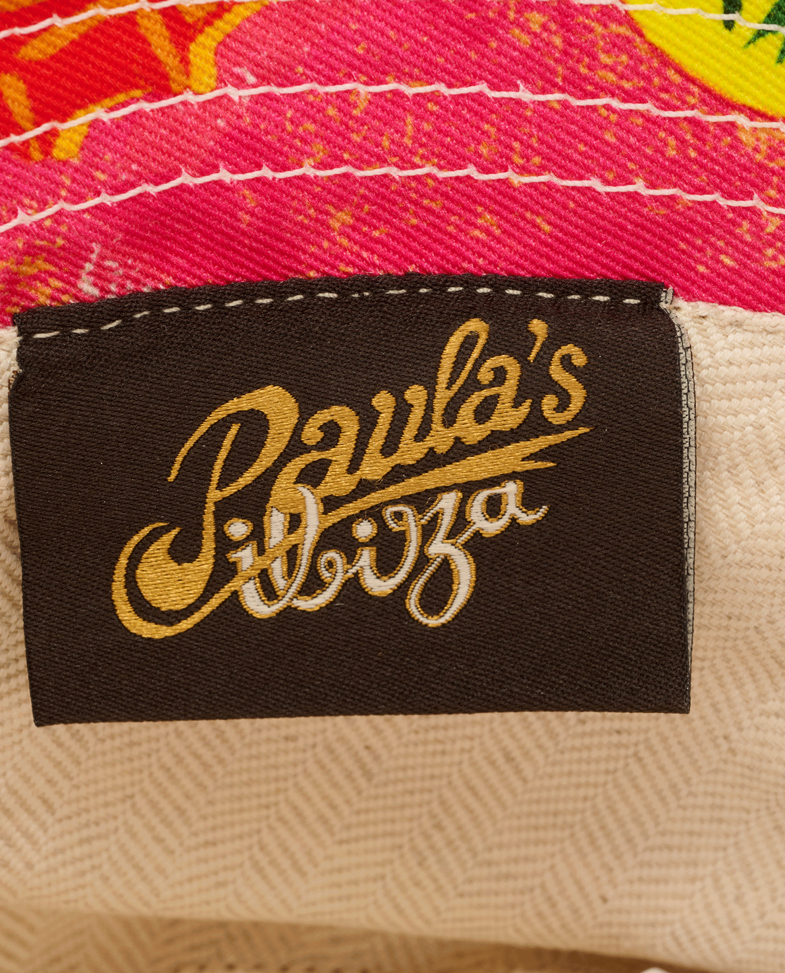 Loewe x Paula’s Ibiza Bottle Caps Bucket Hat, &pound;175, Accessories, Orange/Pink, Cotton, Other view