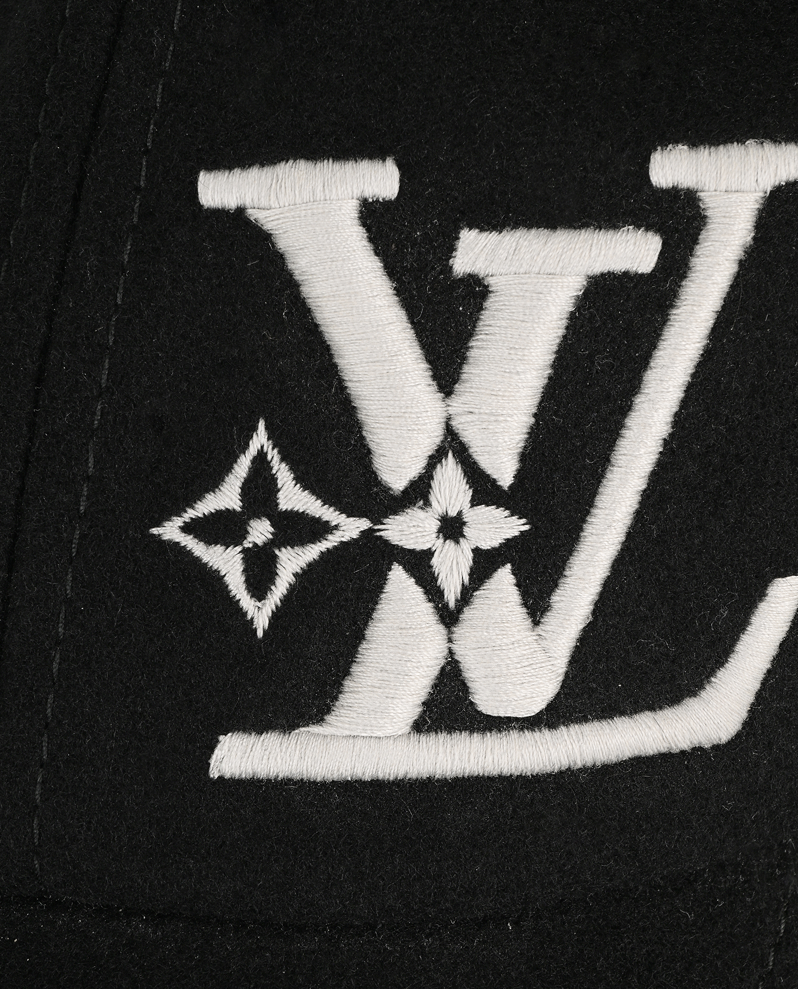 Louis Vuitton LV Smash Cap, &pound;250, Accessories, Black/White, Wool, Other view