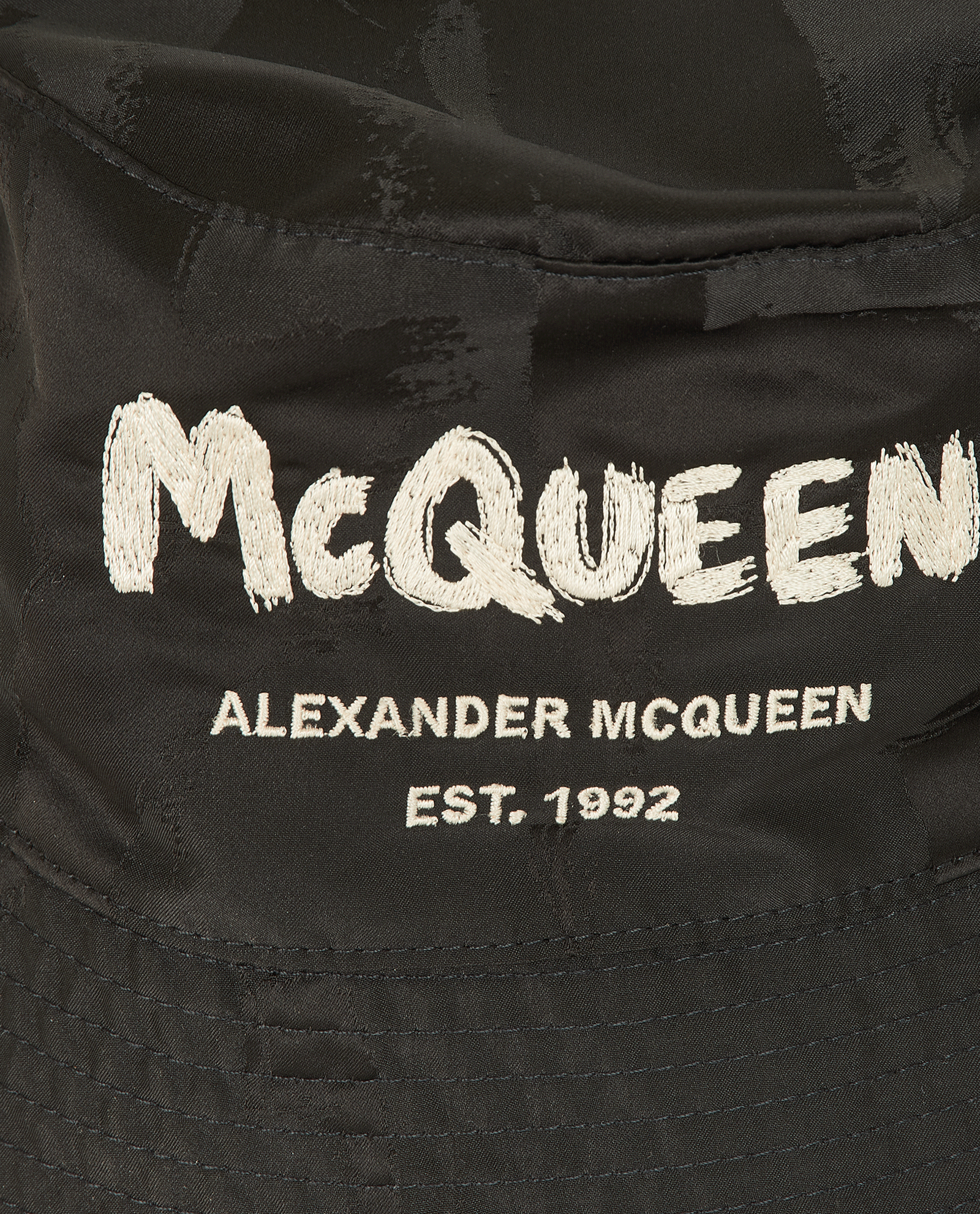 Alexander McQueen Bucket Hat, &pound;175, Accessories, Black, Polyester (Polymer), Other view