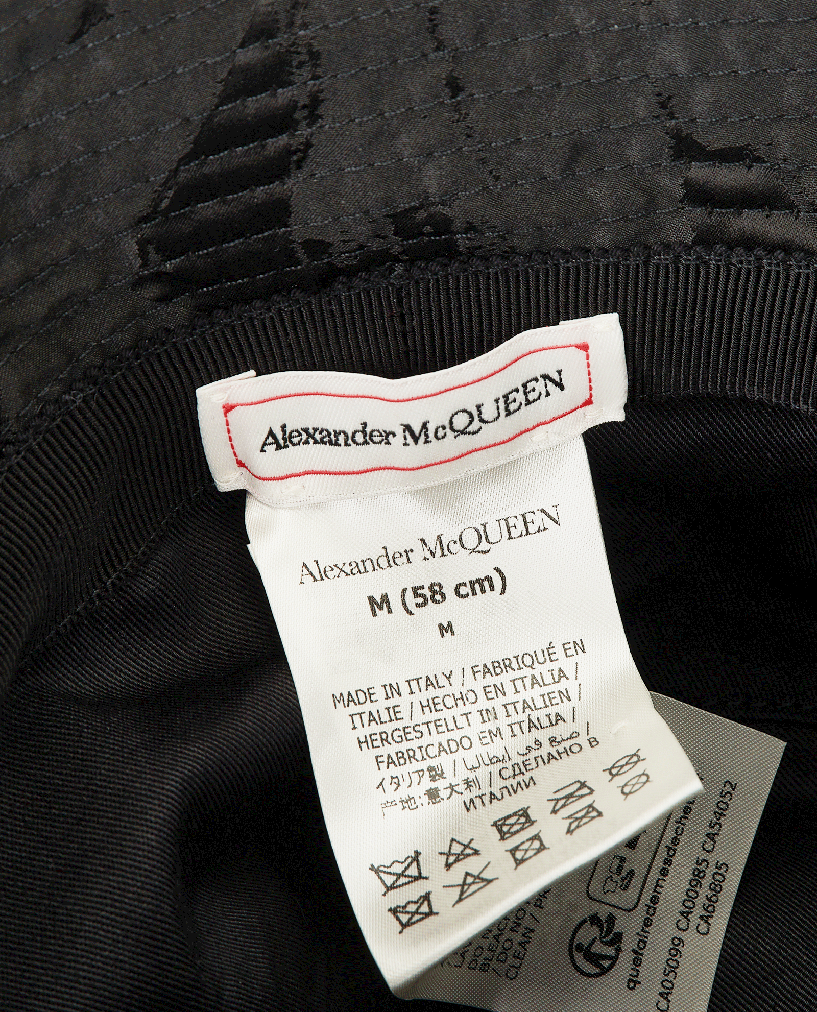 Alexander McQueen Bucket Hat, &pound;175, Accessories, Black, Polyester (Polymer), Other view